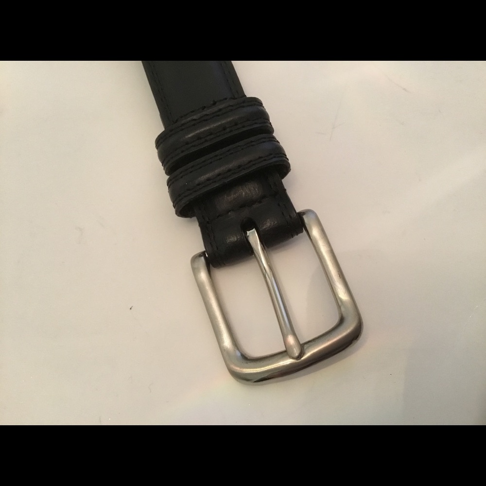❤️Black Leather Belt Size 36